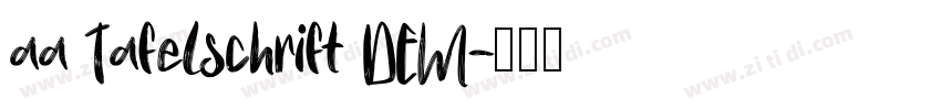 aa Tafelschrift DEM字体转换